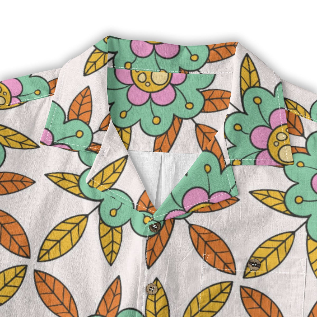 Retro Indian Print XIV - Designer Shirt - 100% Cotton