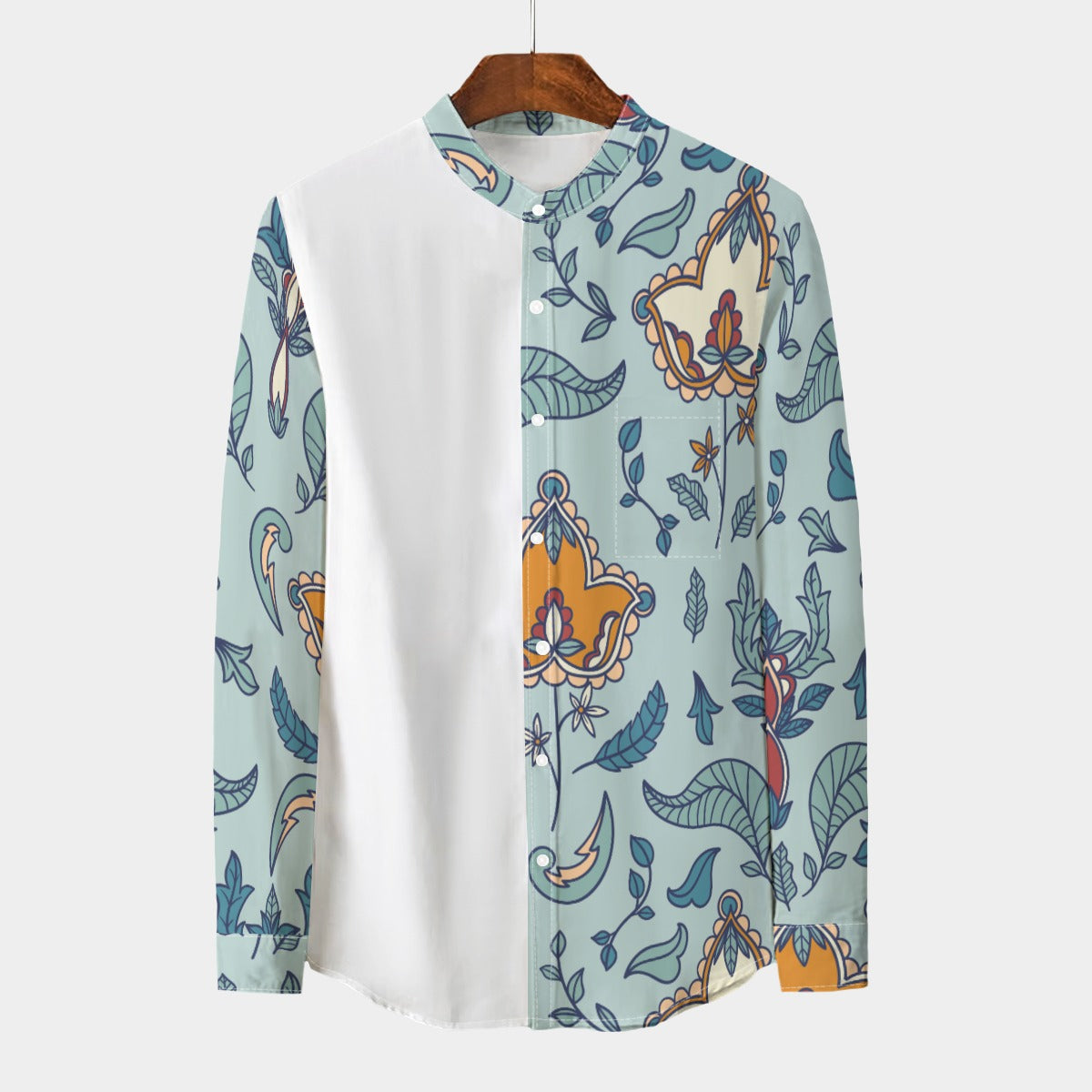 Retro Indian Print XXXV- Designer Shirt