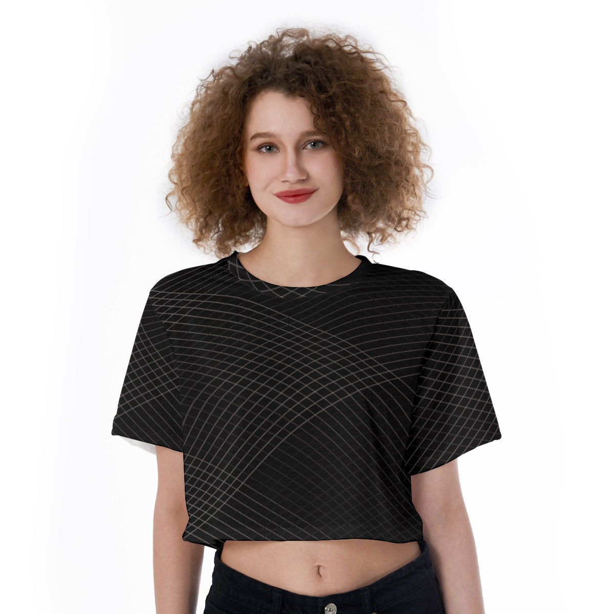 Obsidian Lines - Cropped T-Shirt