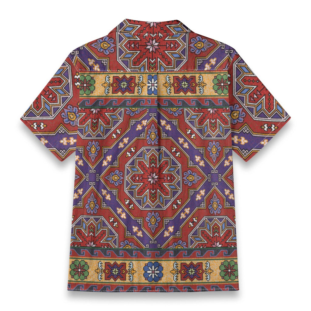 Retro Indian Print VIII - Designer Shirt - 100% Cotton