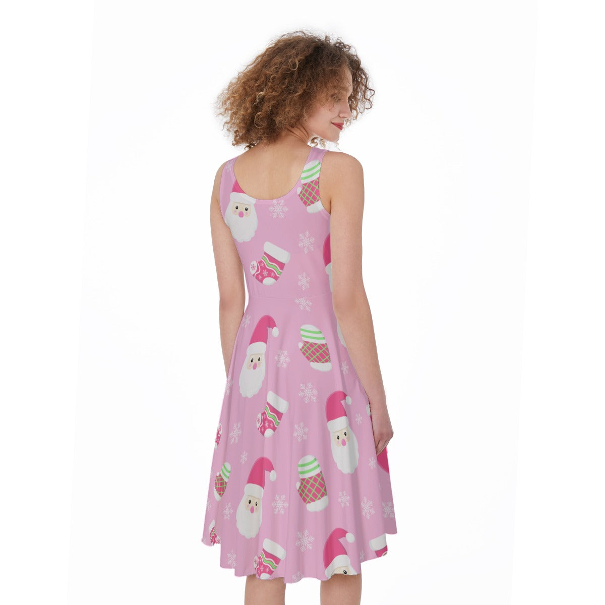 Mitten & Santa - Women's Sleeveless Dress