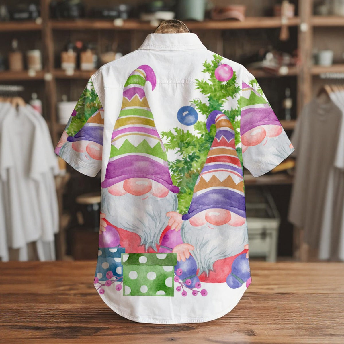 Gnome Luck - Men's Short Sleeve Shirt With Pockets