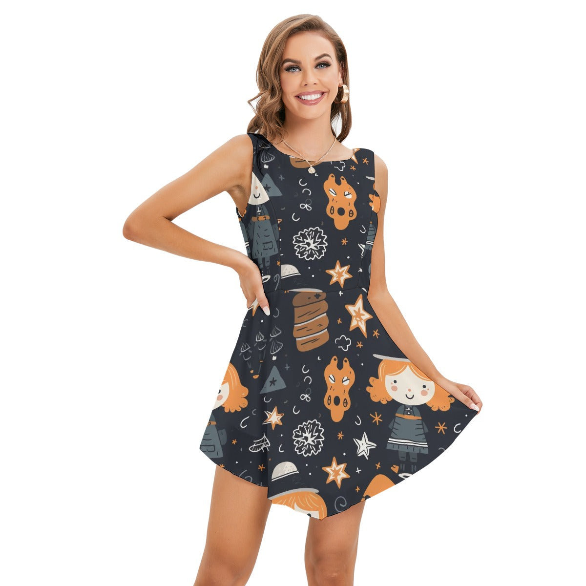 Spooky I- Women's Tank Top Dress