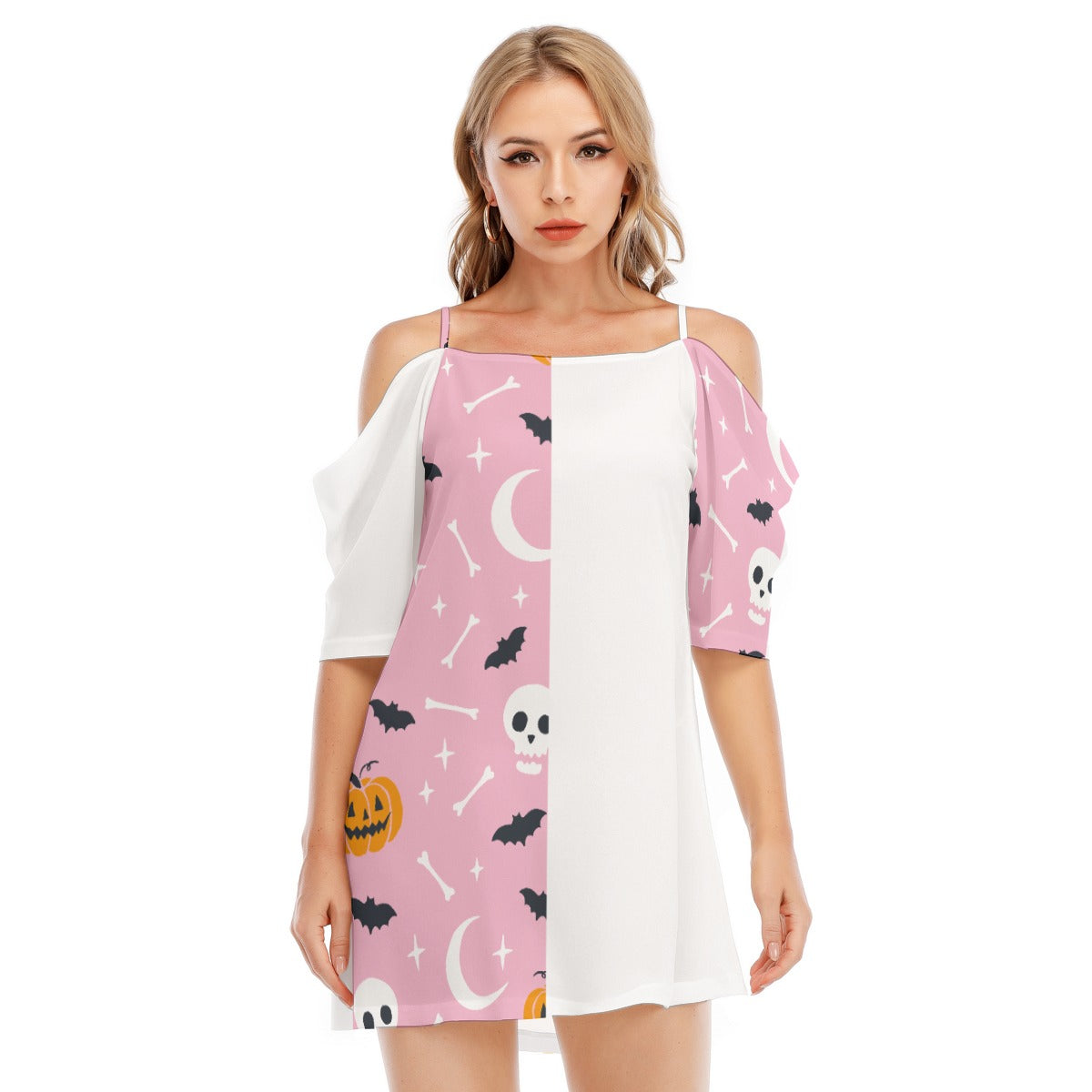 Bats V - Women's Off-shoulder Cami Dress