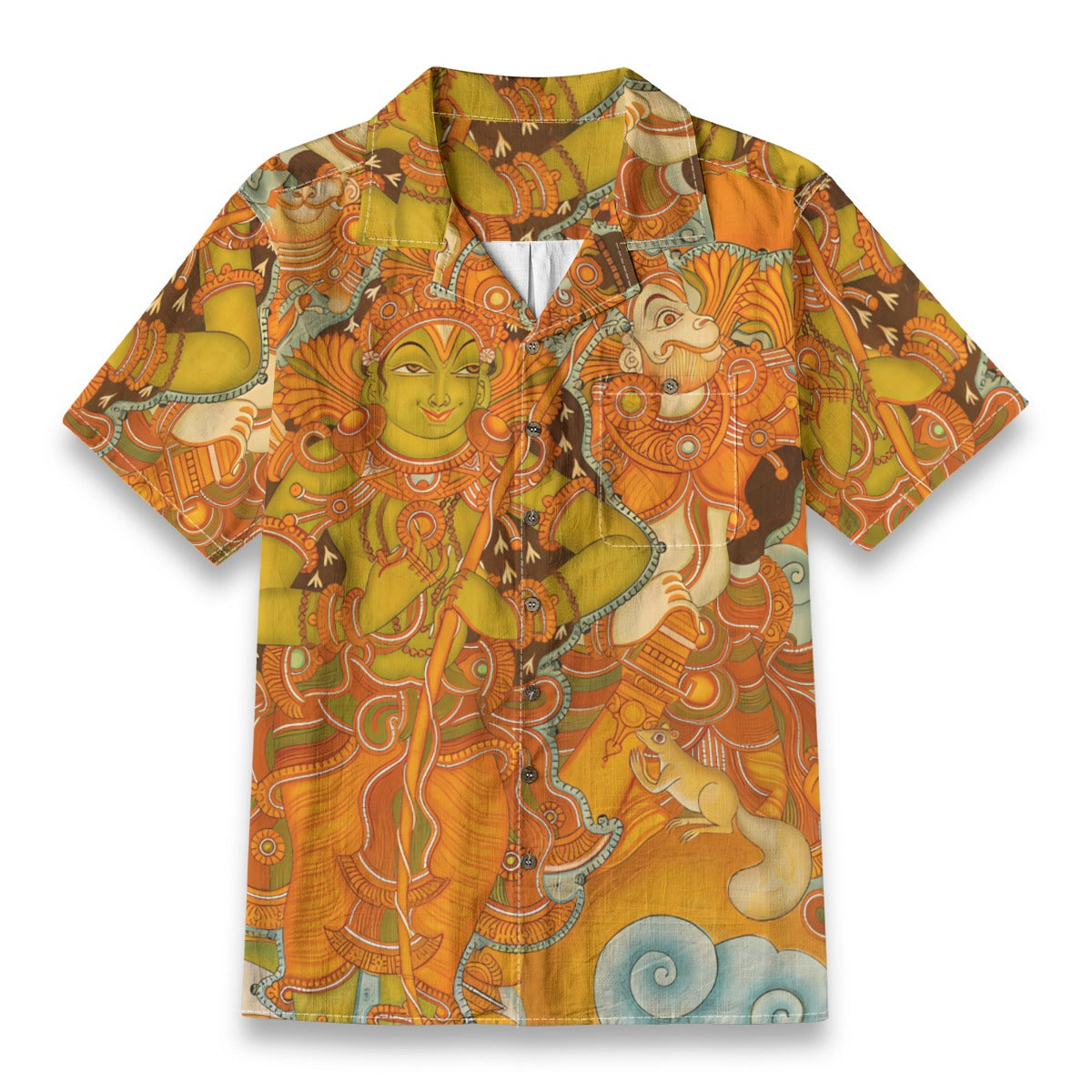 Sethu Bandhan - Kerala Mural Print Shirt - 100% Cotton