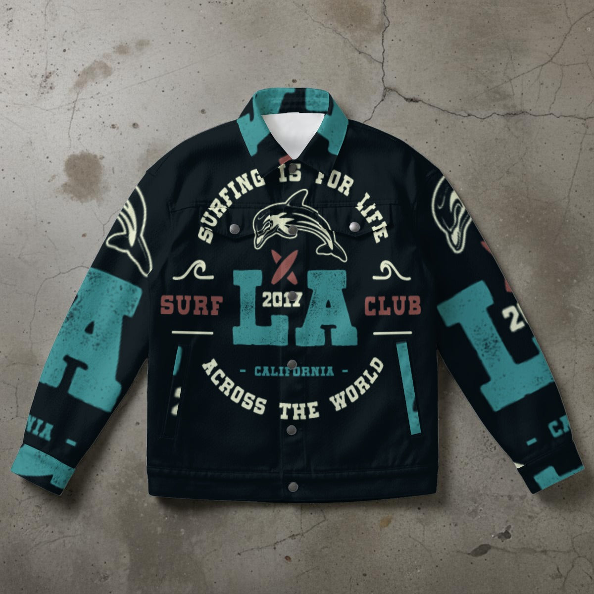 LA Surf Club - Unisex Collared Jacket