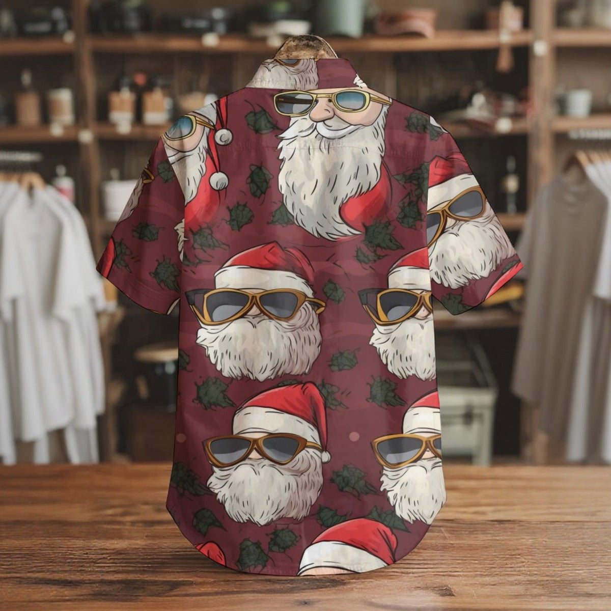 Santa Thug - Men's Short Sleeve Shirt With Pockets