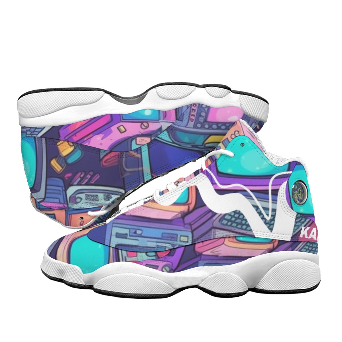 Retro Future - Curved Basketball Shoes