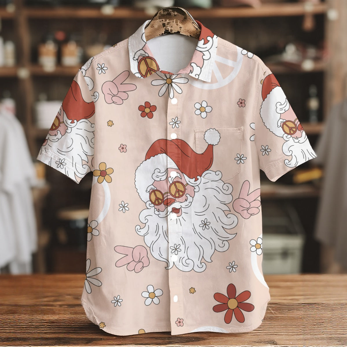 Sweet Santa - Men's Short Sleeve Shirt With Pockets