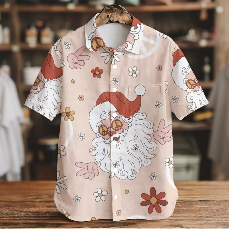 Sweet Santa - Men's Short Sleeve Shirt With Pockets
