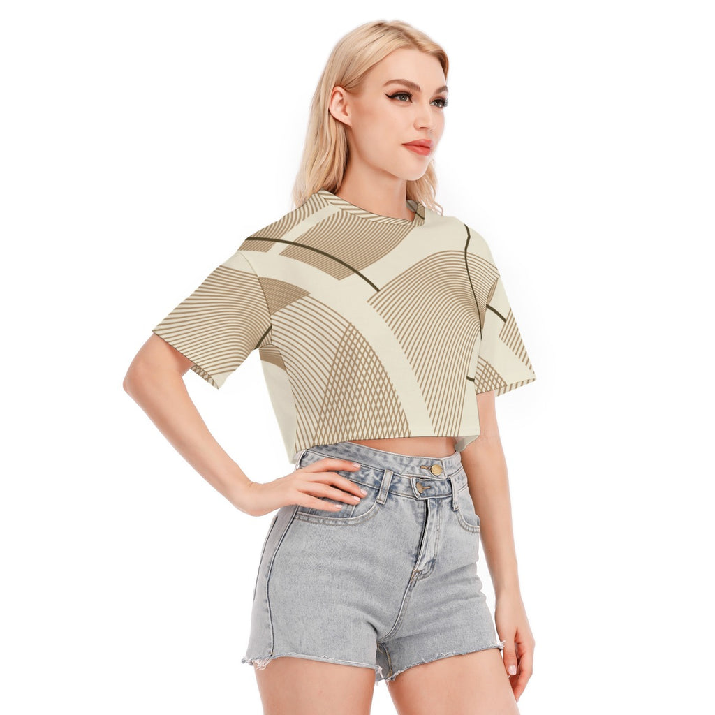 Desert Echo - Women's Cropped T-shirt -100% Cotton