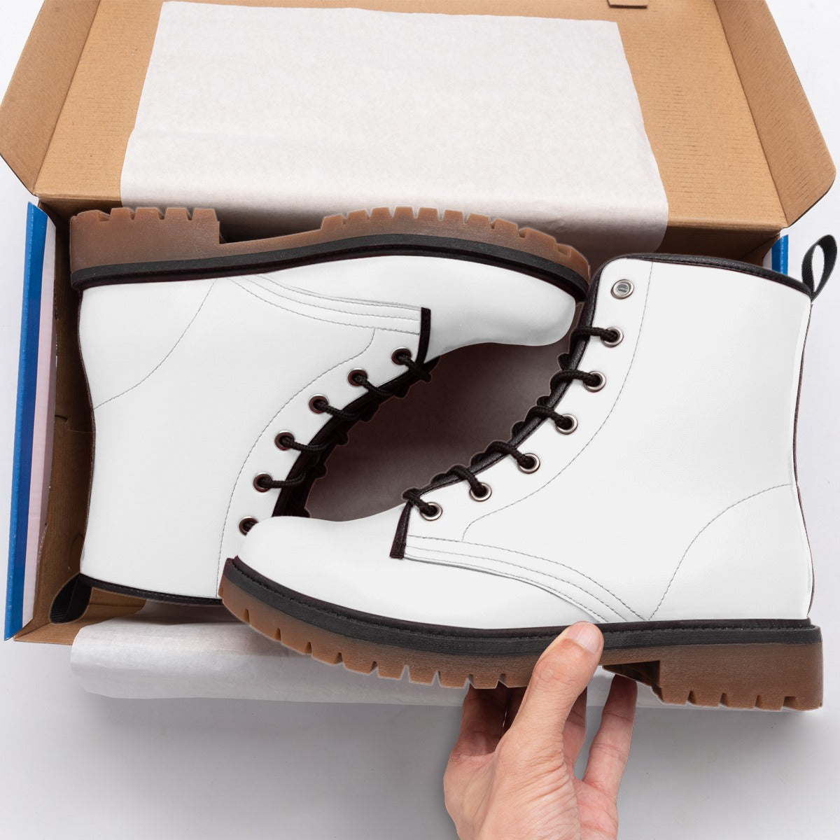 Sweet White - Men's Martin Short Boots