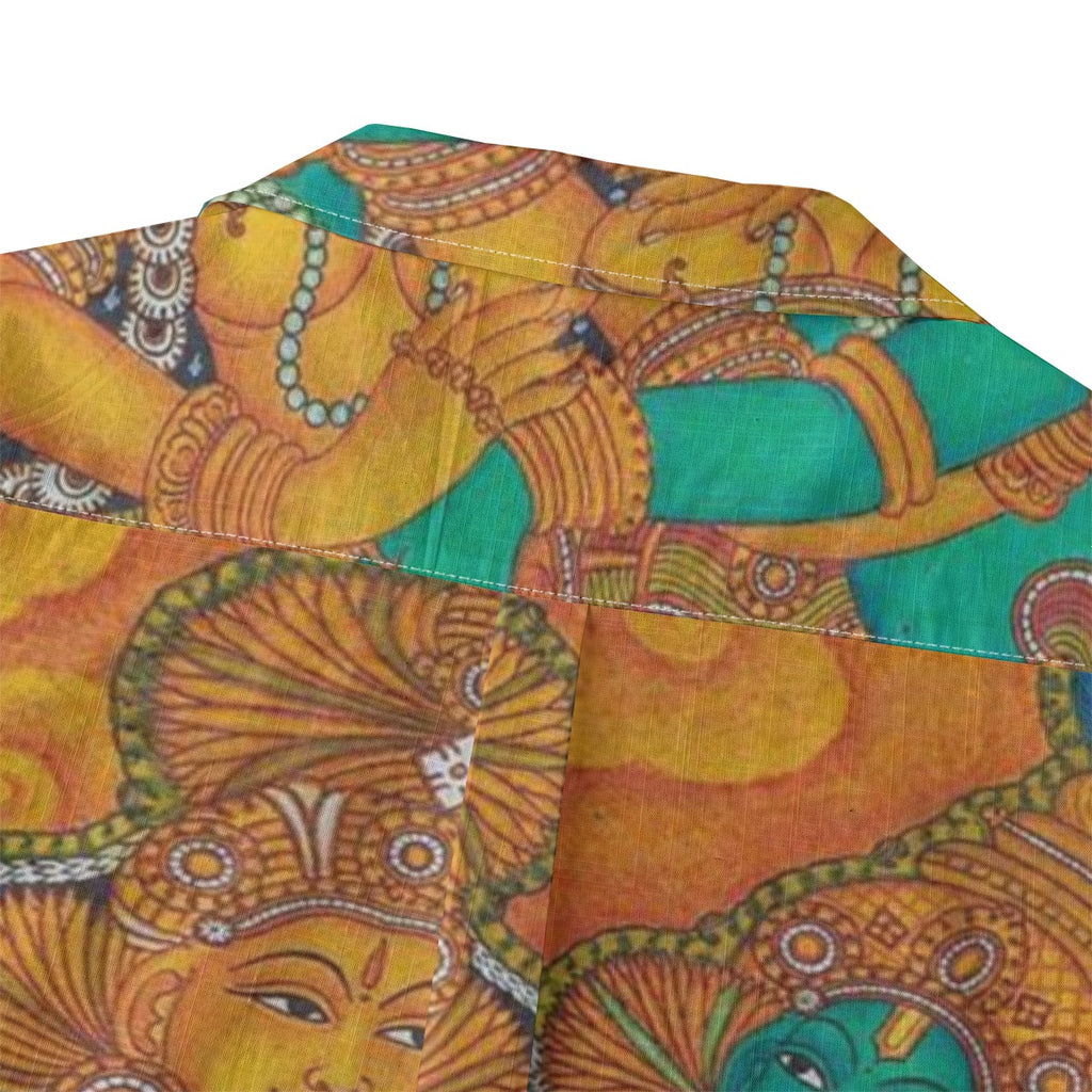 Radha Madhavam - Kerala Mural Print Shirt - 100% Cotton