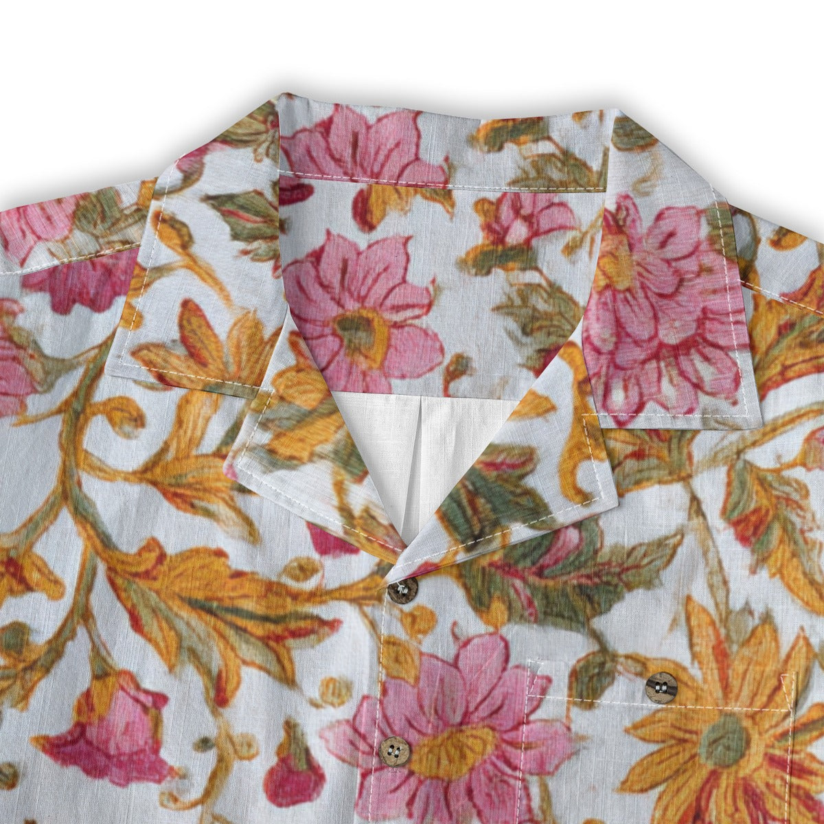 Retro Indian Print XVI - Designer Shirt - 100% Cotton