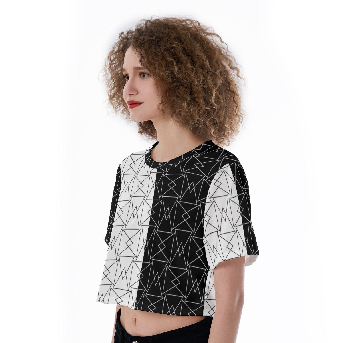 Duality Grid - Cropped T-Shirt