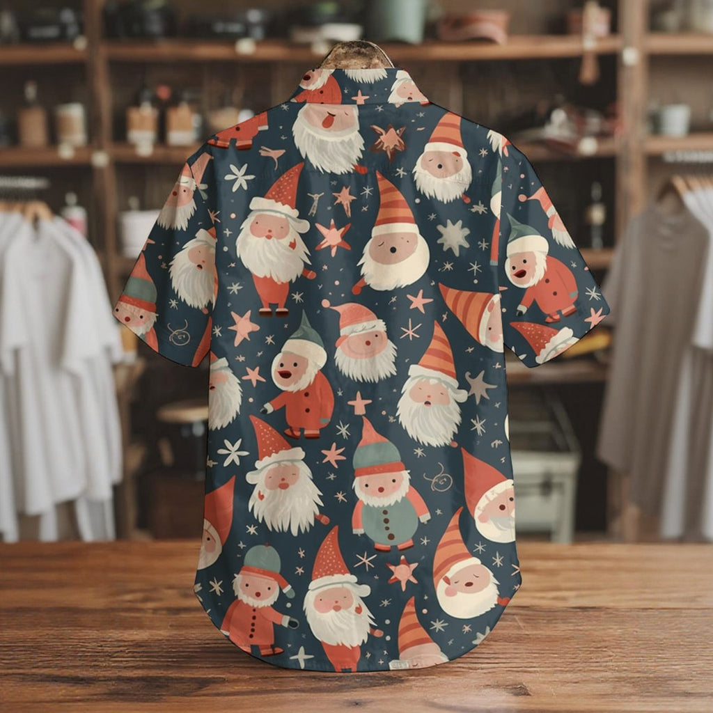 Gnome Gathering - Men's Short Sleeve Shirt With Pockets