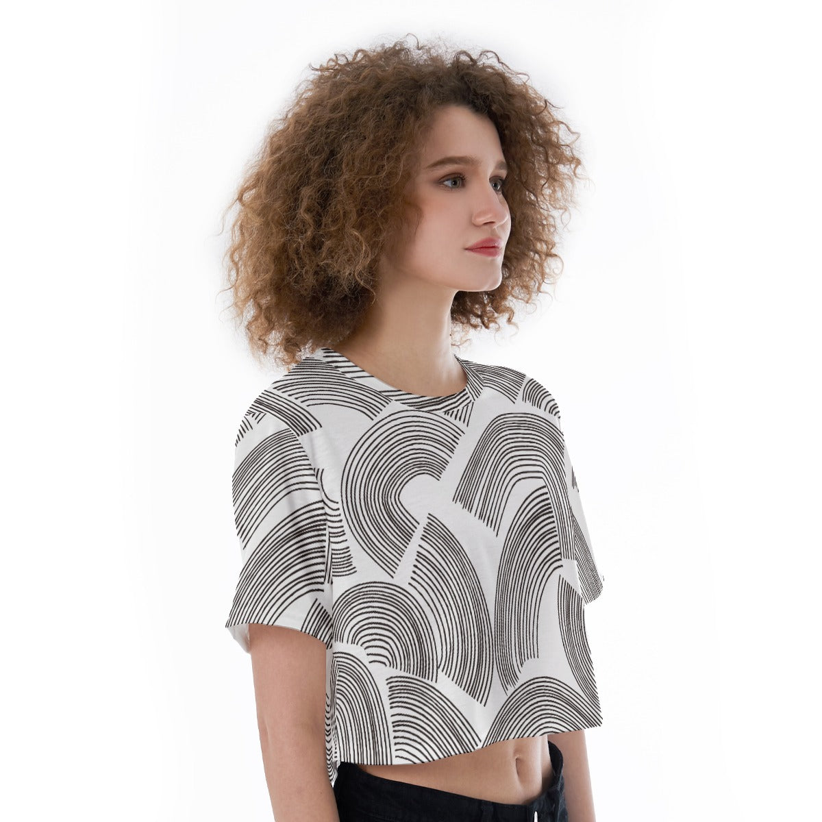 Linear Flow - Cropped T-Shirt