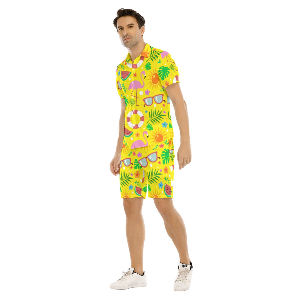 Tropic Twist - Men's Short Sleeve Shirt Set