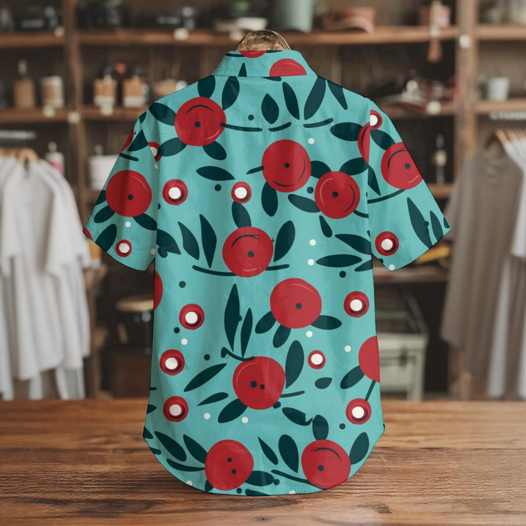 Leaf & Bulbs II - Men's Short Sleeve Shirt With Pockets