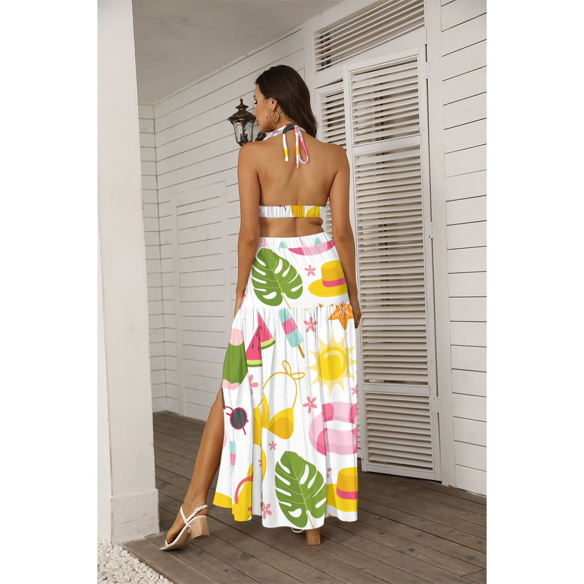 Coastal Riot -  Women's Tie Back Wrap Dress