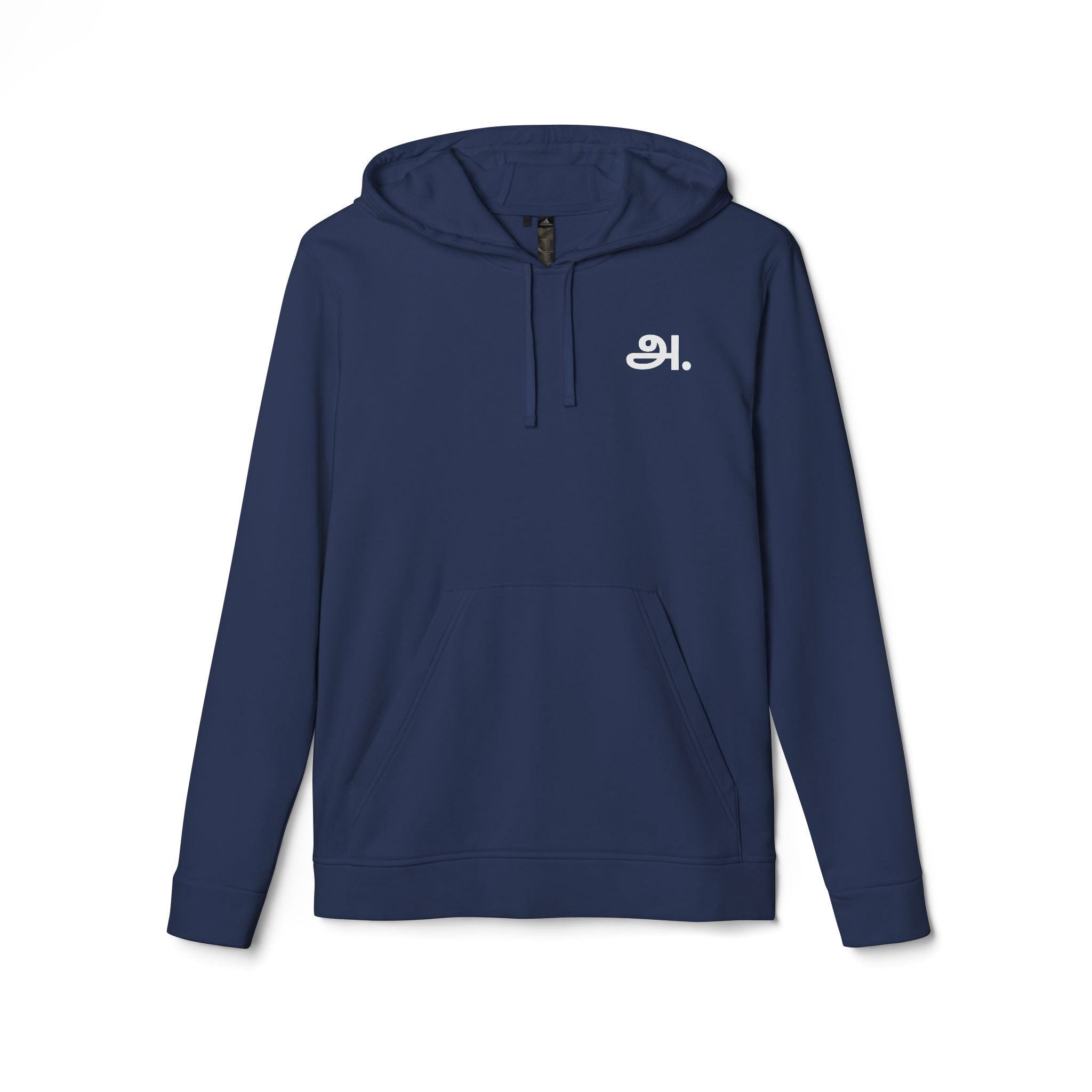 அ. - Adidas Unisex Fleece Hoodie - Minimalist Design for Everyday Comfort