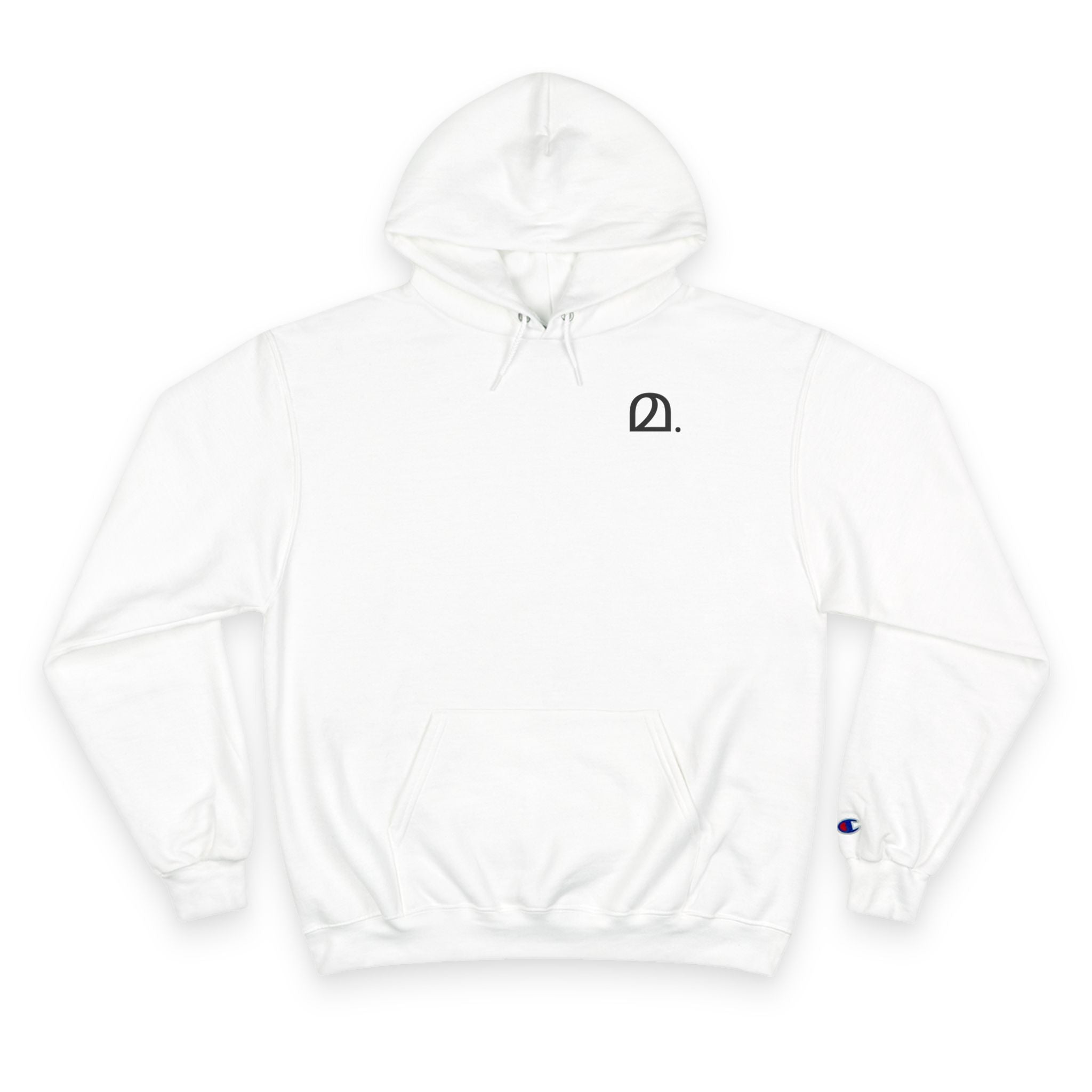 മ. - Champion Unisex Fleece Hoodie - Minimalist Design for Everyday Comfort