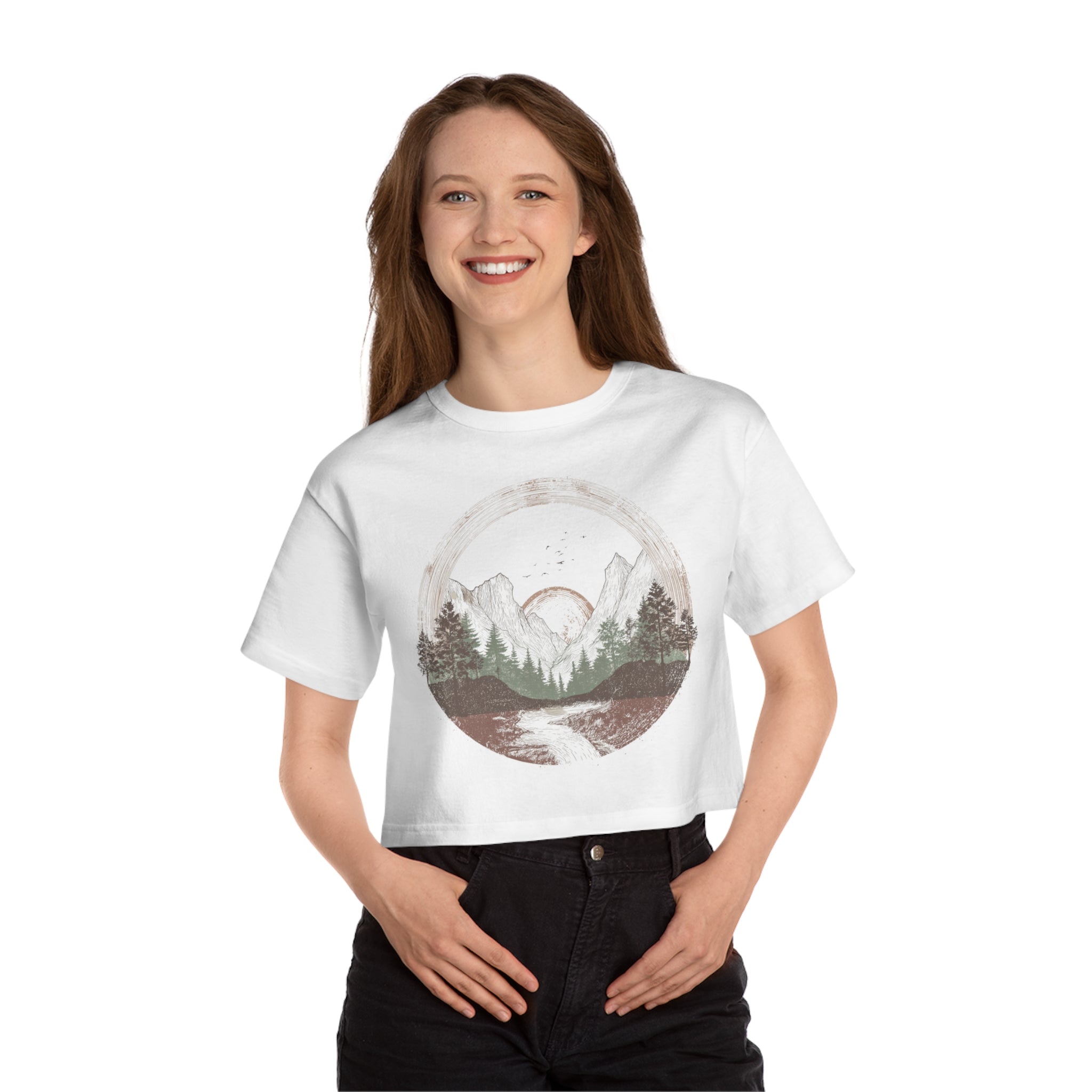 Champion - Nature-Inspired Cropped T-Shirt