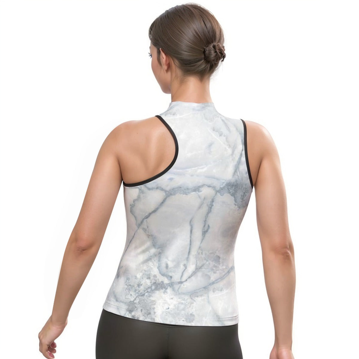 Women's Halter Sleeveless Asymmetrical Tank Top