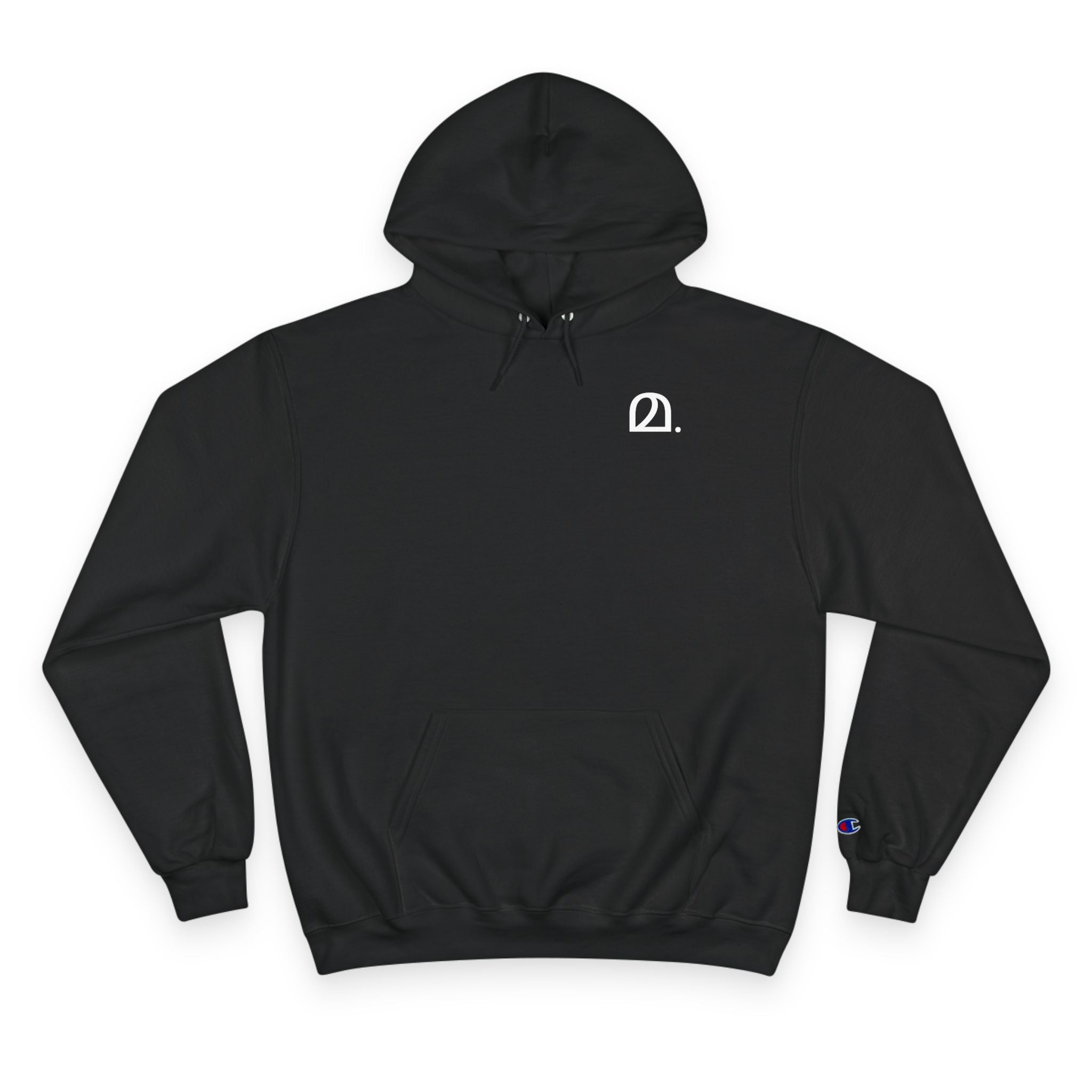 മ. - Champion Unisex Fleece Hoodie - Minimalist Design for Everyday Comfort
