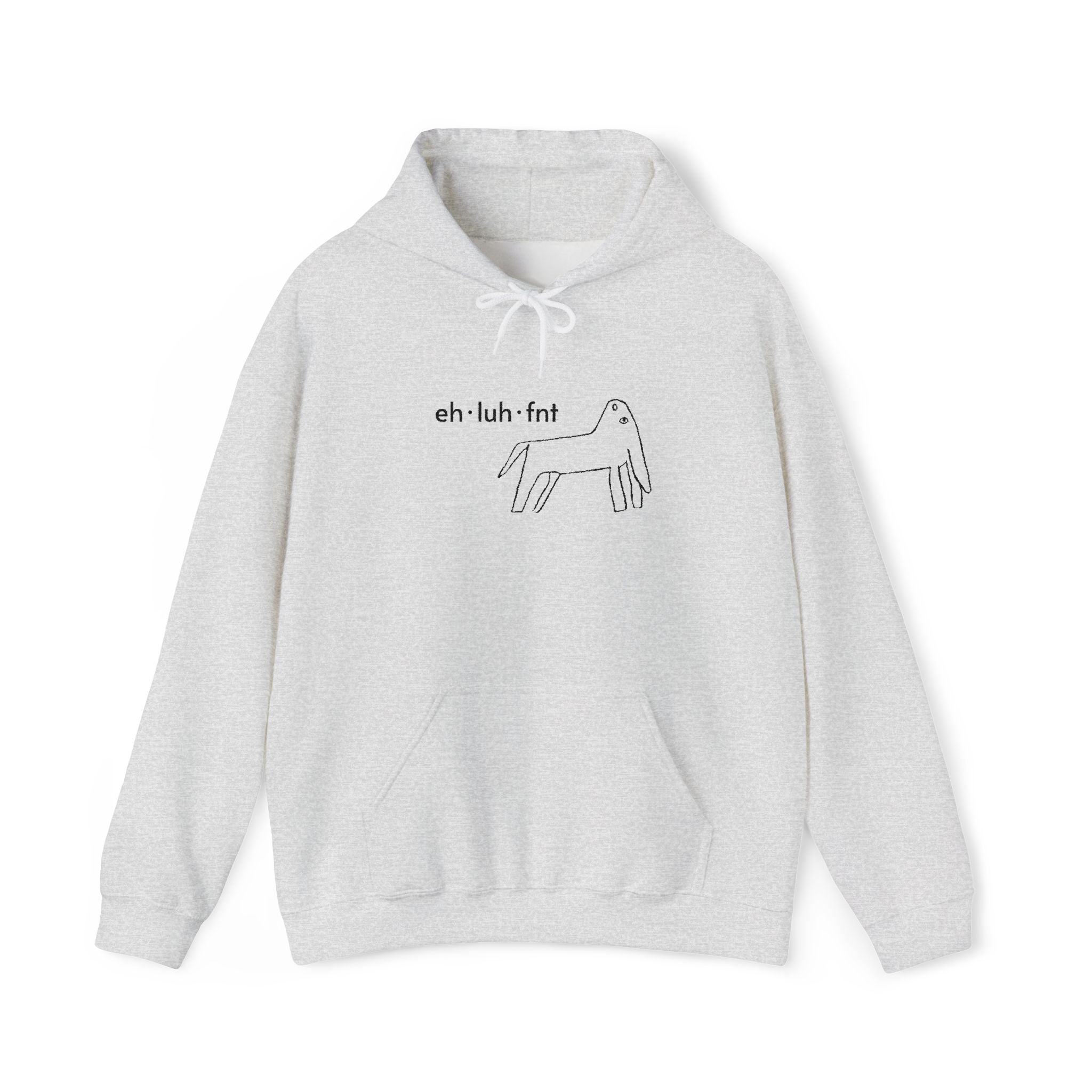 eh·luh·fnt – Embroidered Unisex Heavy Blend Fleece Hoodie