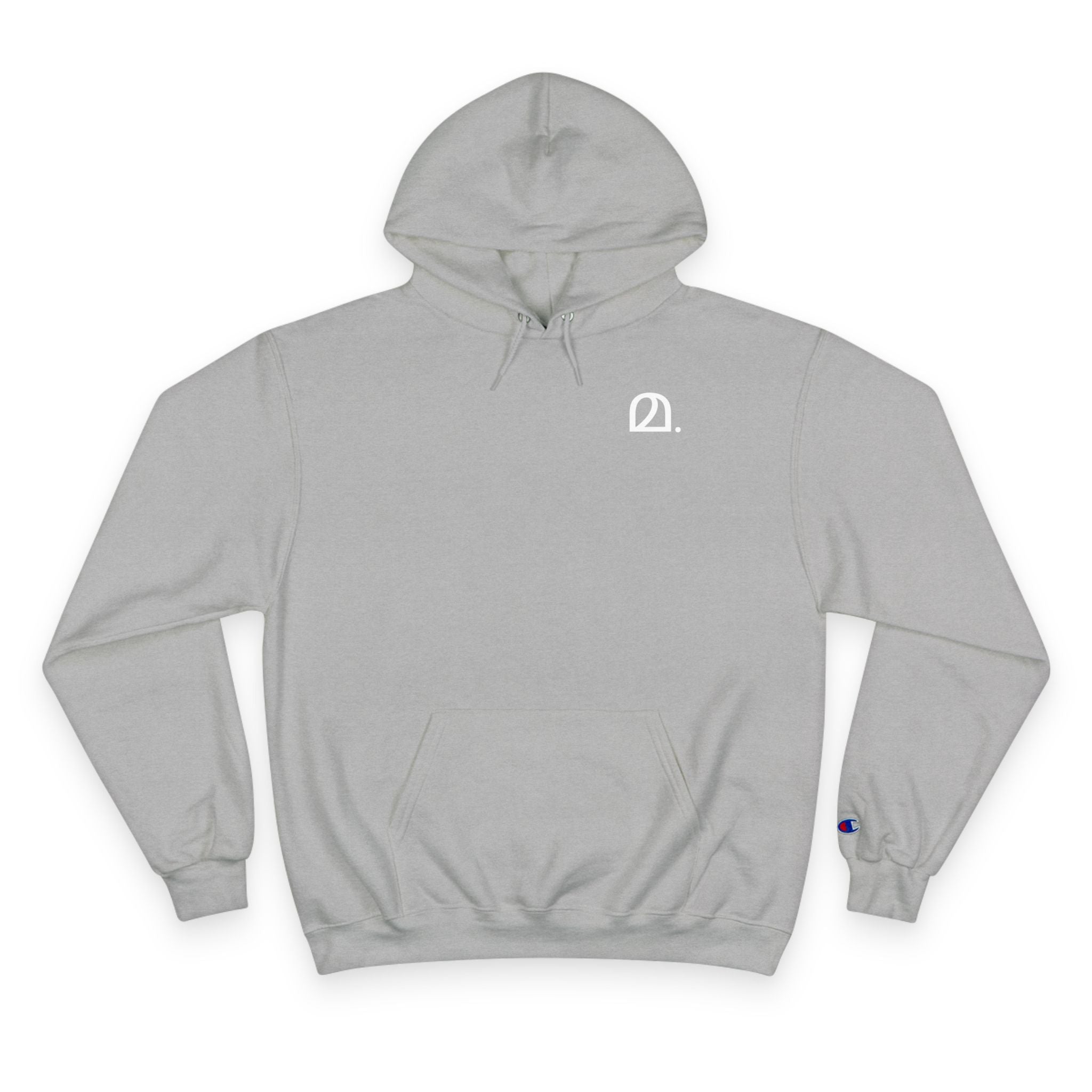 മ. - Champion Unisex Fleece Hoodie - Minimalist Design for Everyday Comfort