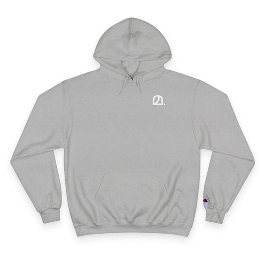 മ. - Champion Unisex Fleece Hoodie - Minimalist Design for Everyday Comfort