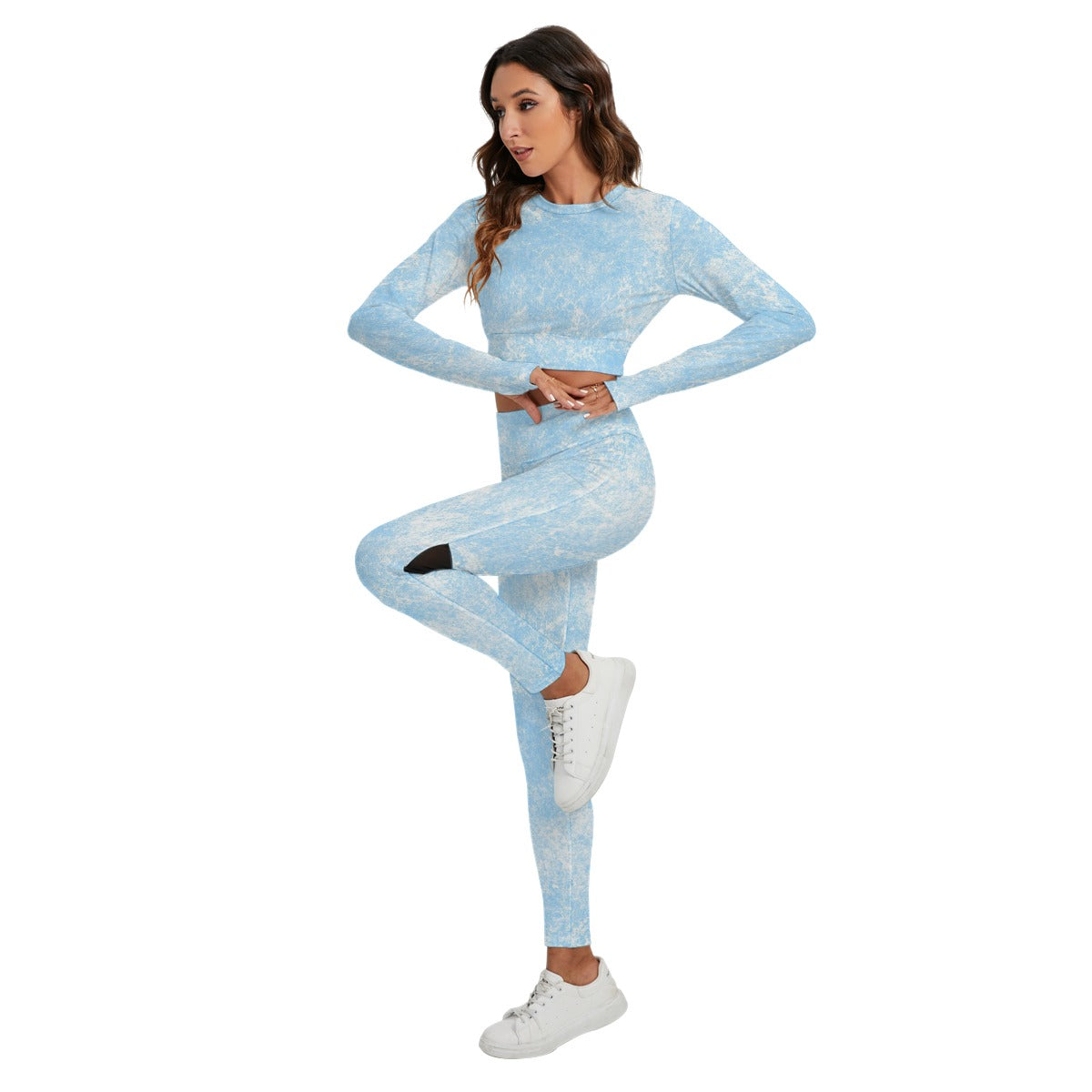 Women's Sport Set With Backless Top And Leggings