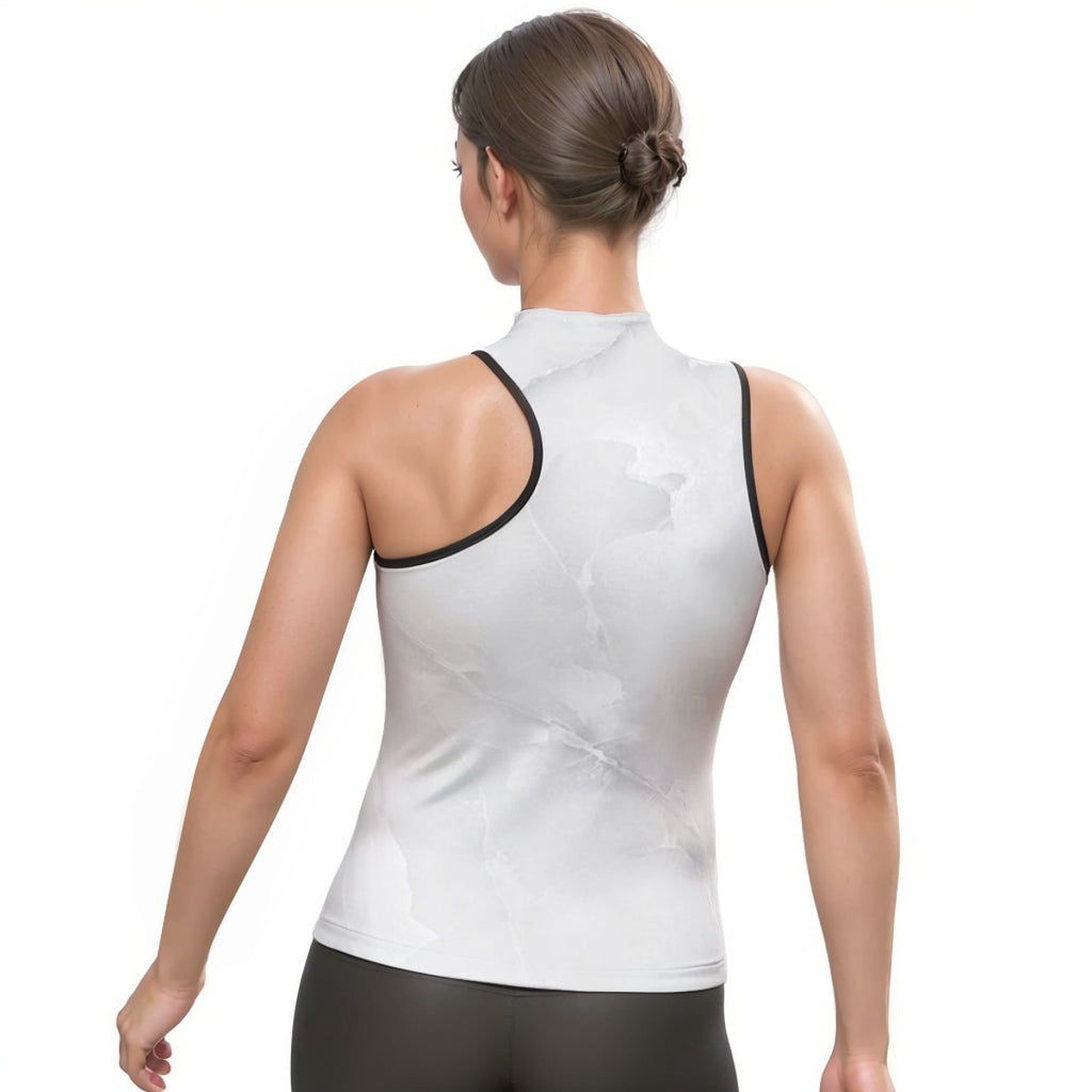 Women's Halter Sleeveless Asymmetrical Tank Top