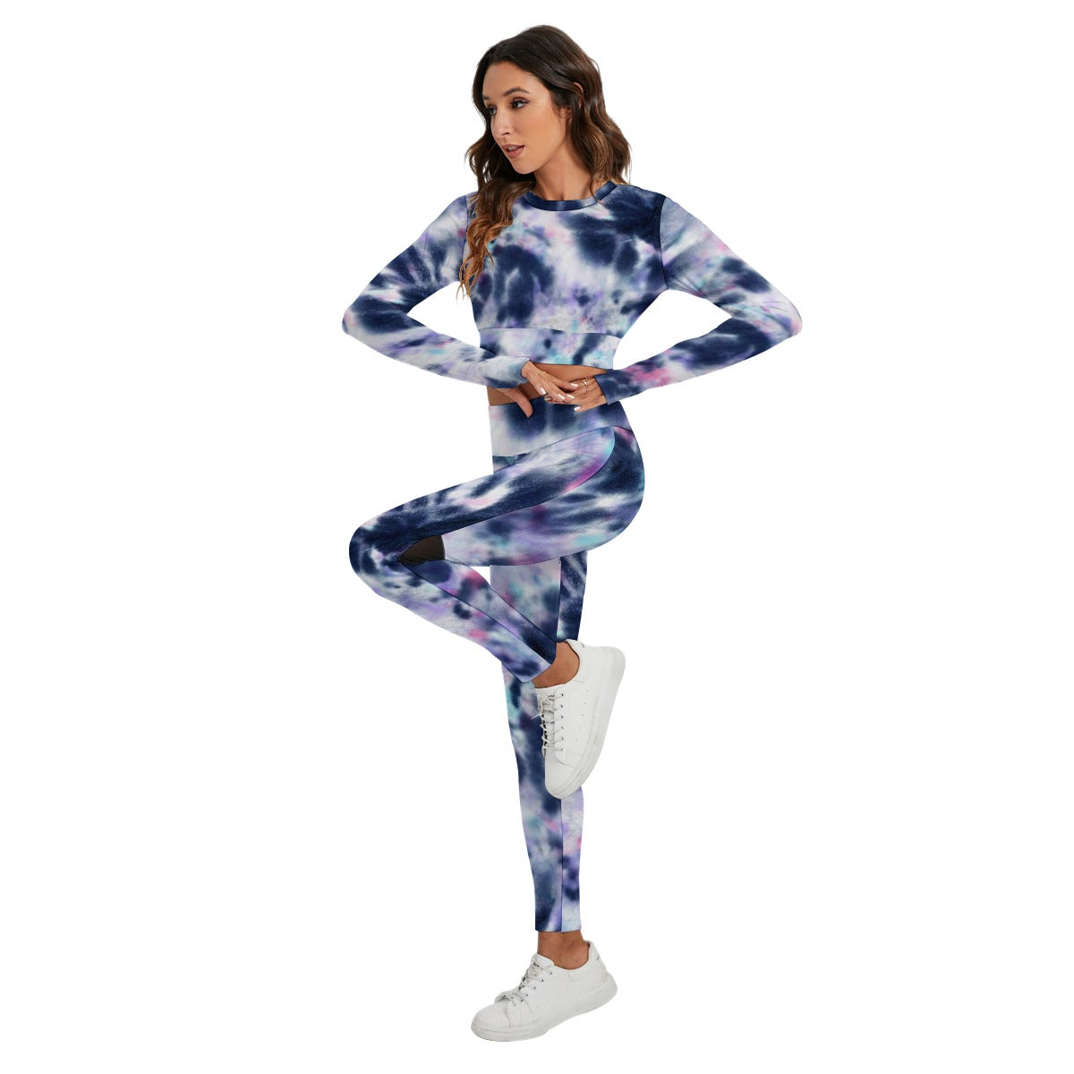 Women's Sport Set With Backless Top And Leggings