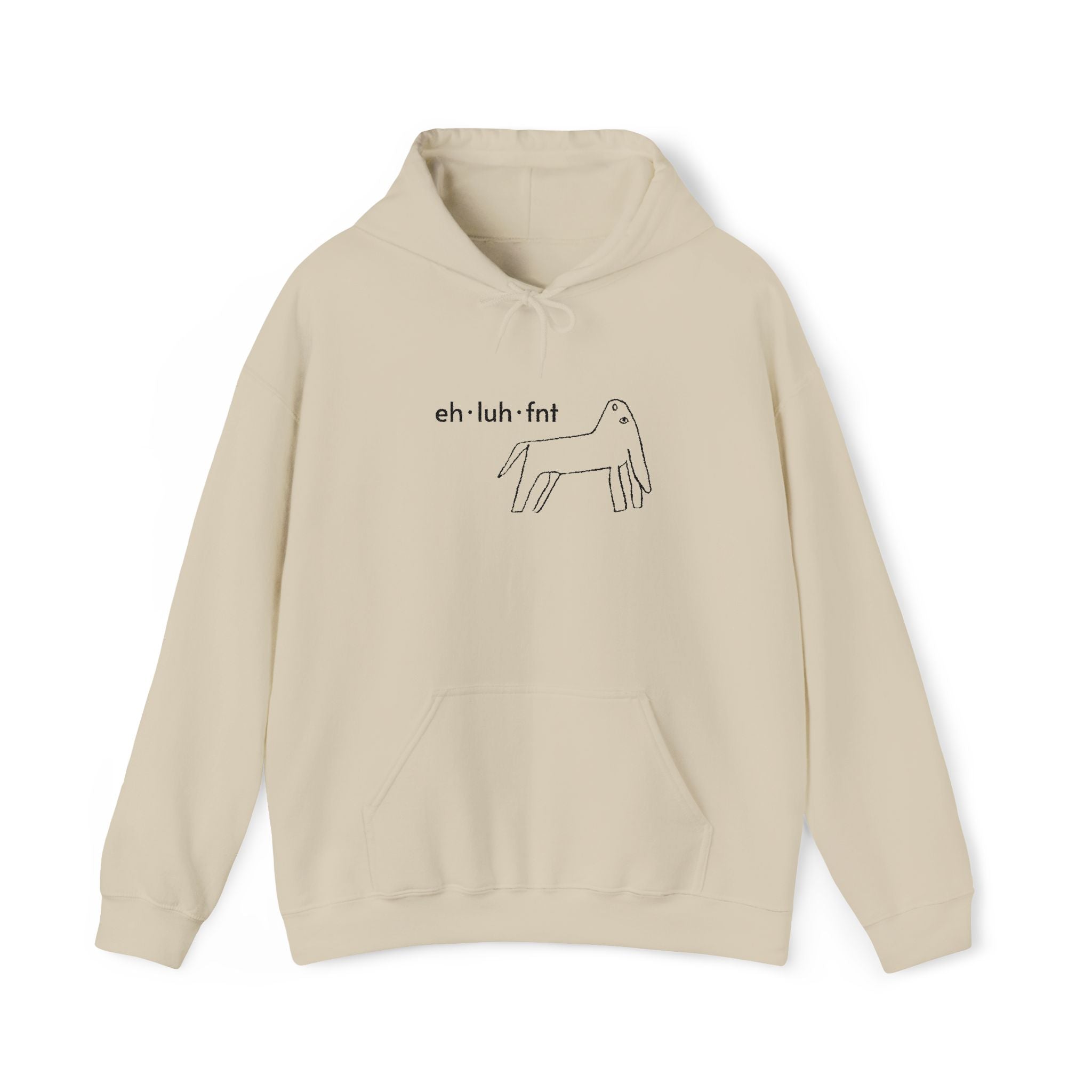 eh·luh·fnt – Embroidered Unisex Heavy Blend Fleece Hoodie