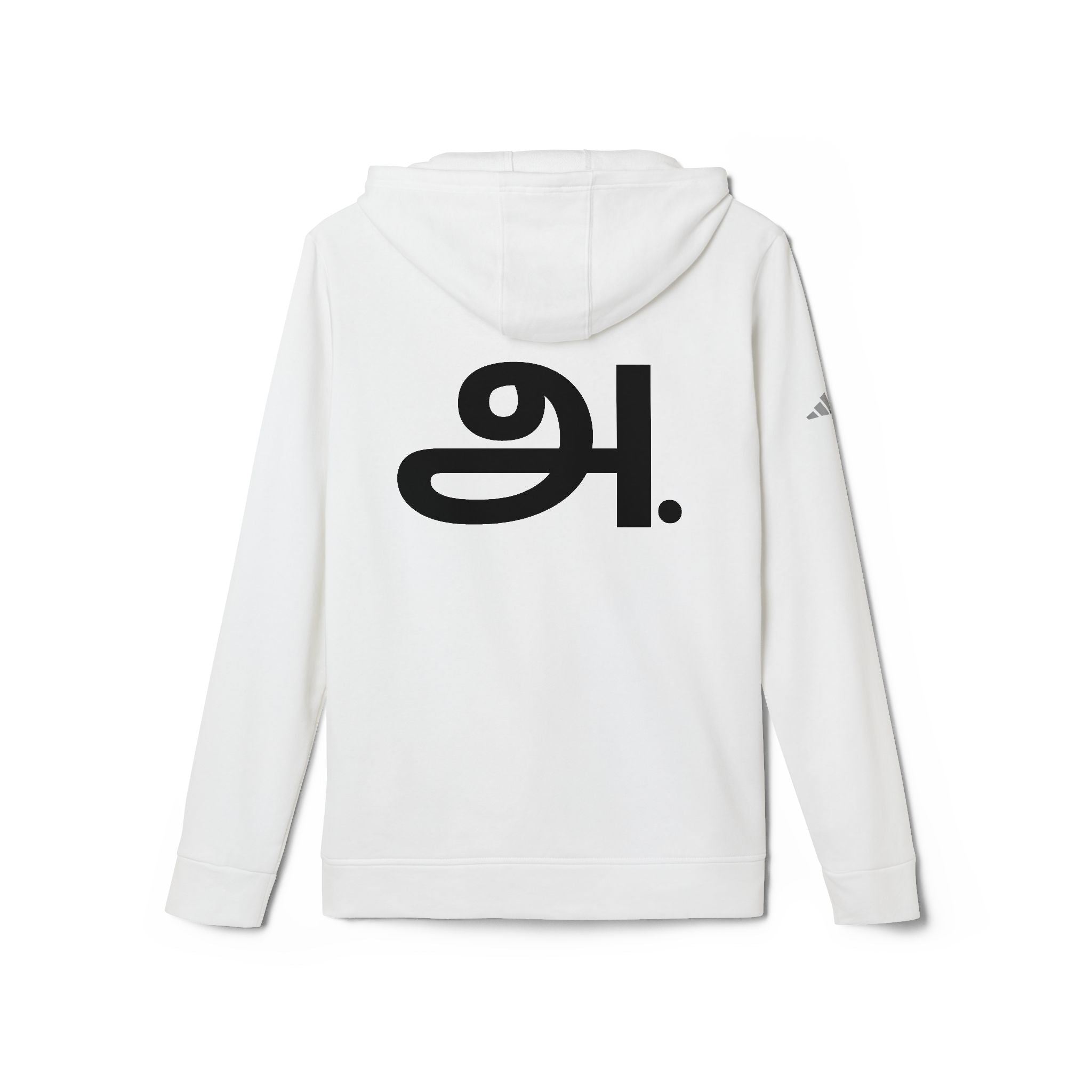 அ. - Adidas Unisex Fleece Hoodie - Minimalist Design for Everyday Comfort