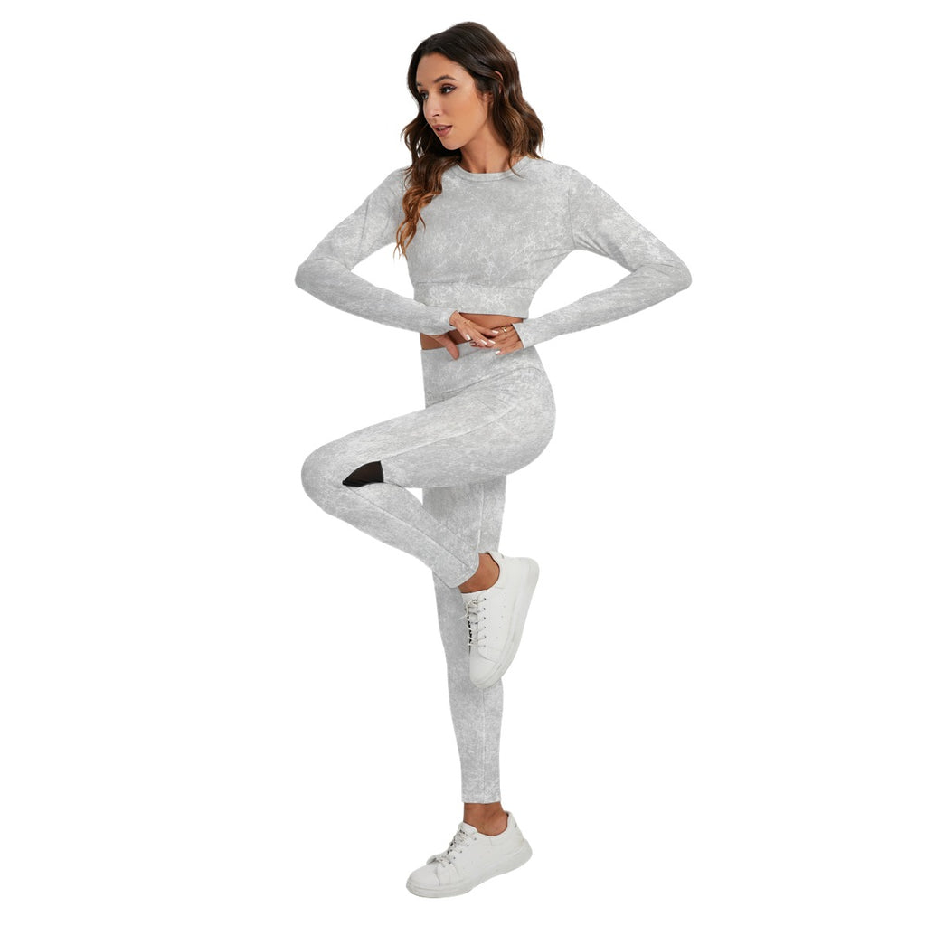 Women's Sport Set With Backless Top And Leggings