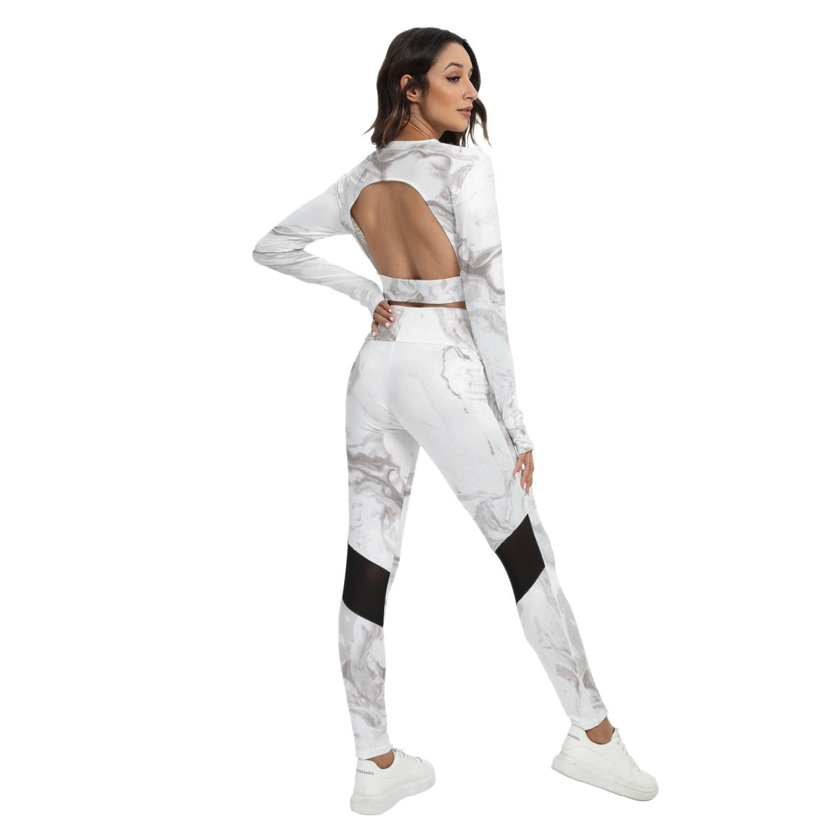 Women's Sport Set With Backless Top And Leggings