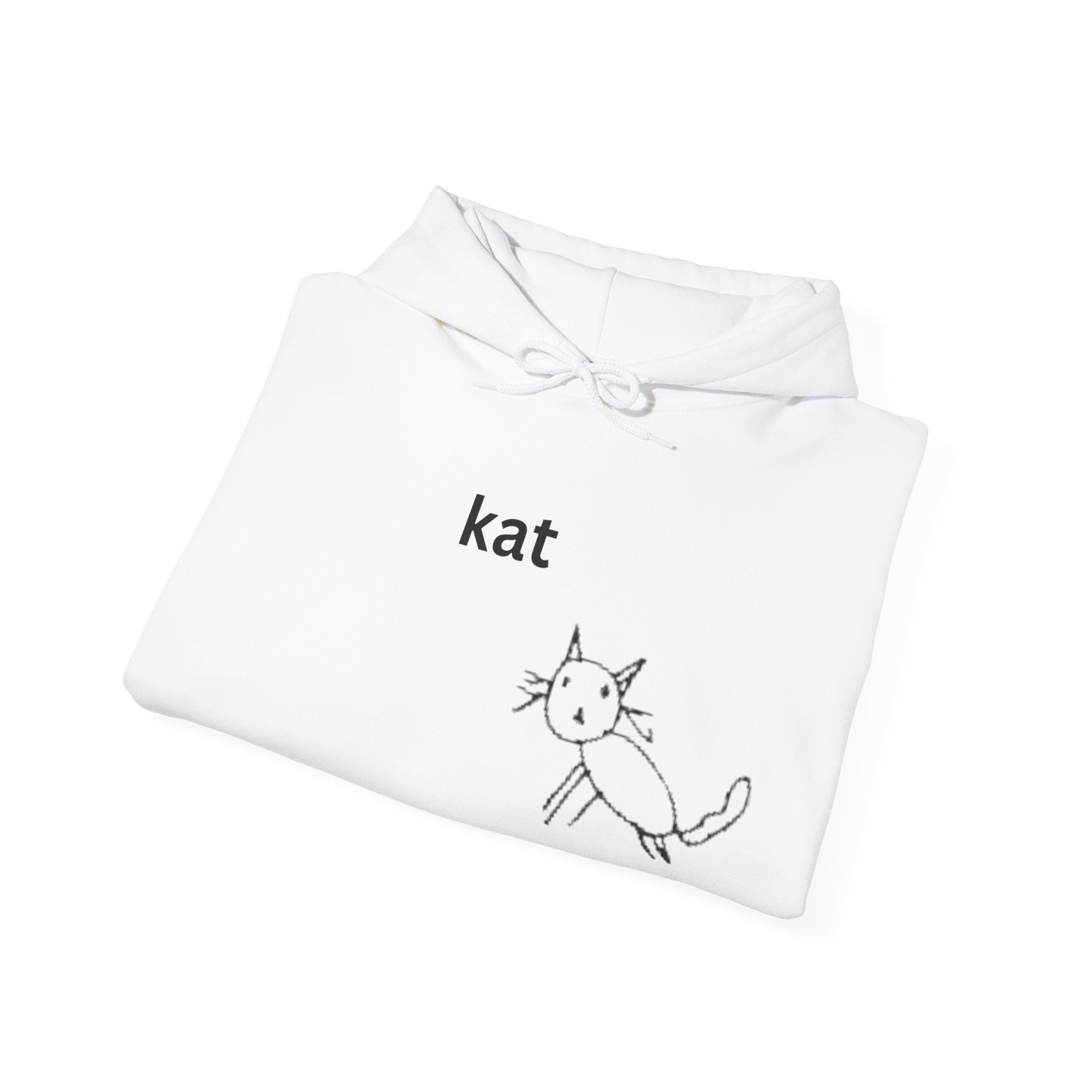kat – Embroidered Unisex Heavy Blend Fleece Hoodie