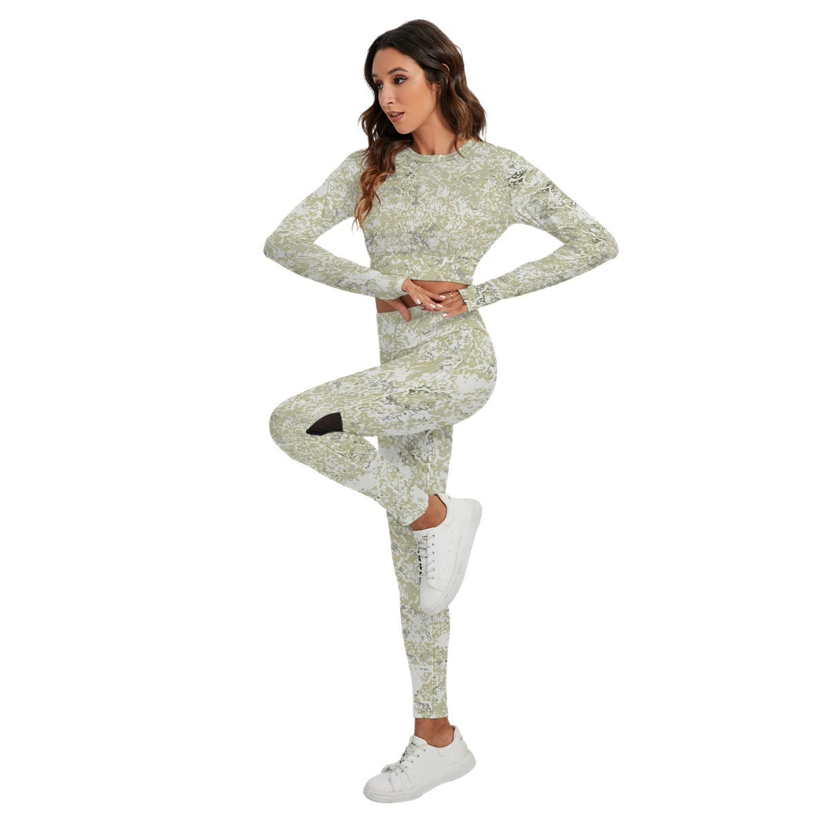 Women's Sport Set With Backless Top And Leggings