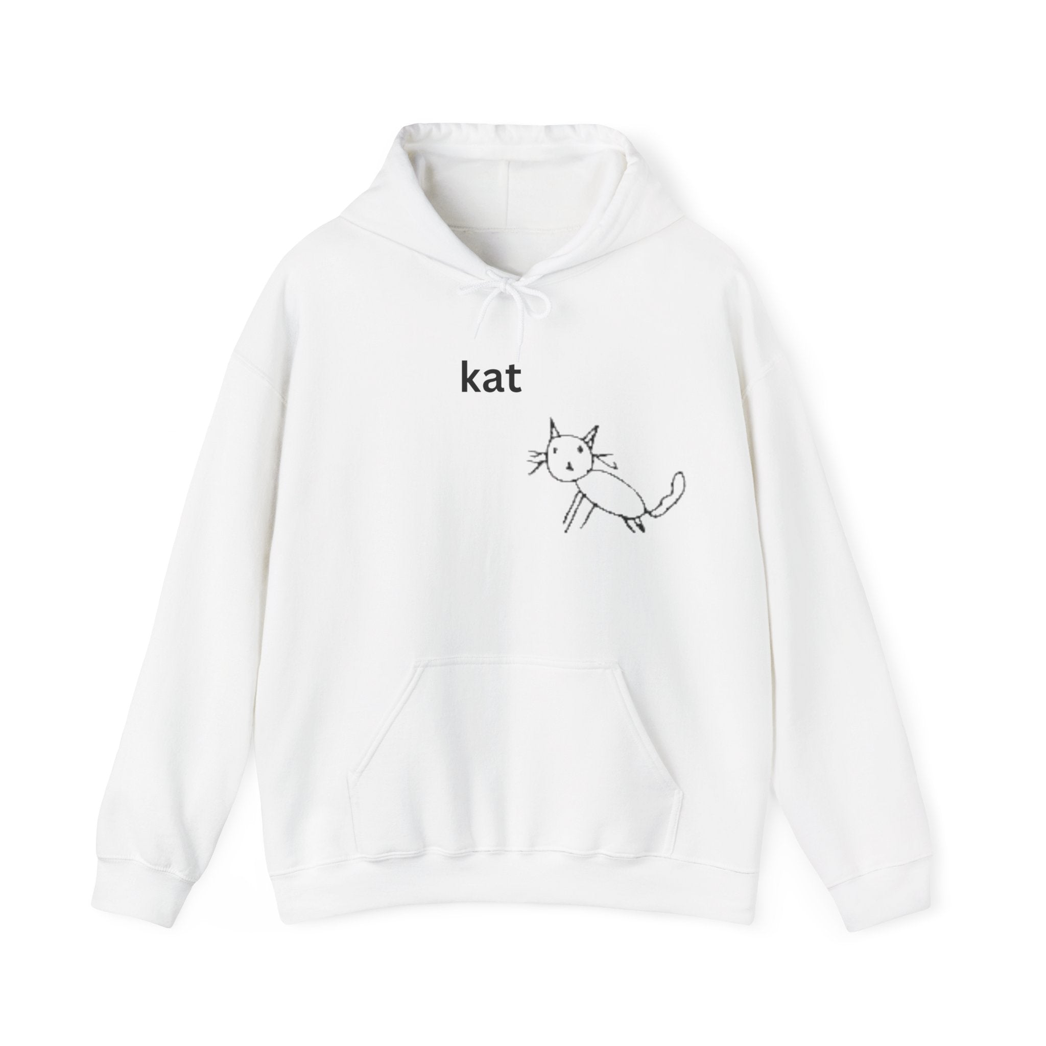 kat – Embroidered Unisex Heavy Blend Fleece Hoodie