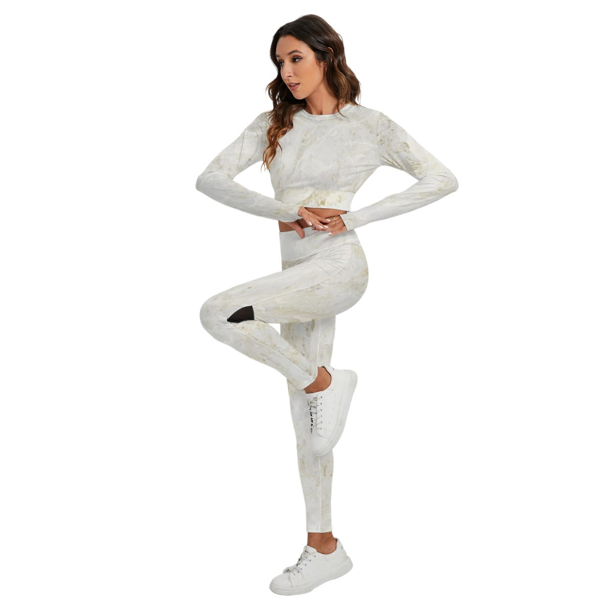 Women's Sport Set With Backless Top And Leggings