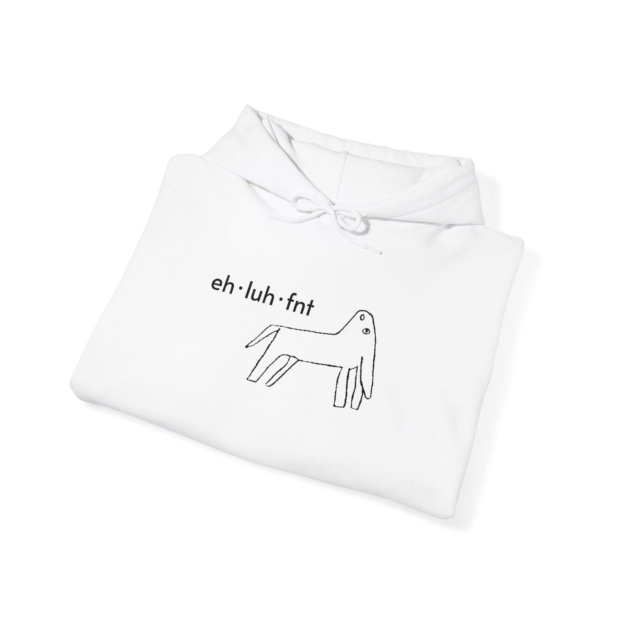 eh·luh·fnt – Embroidered Unisex Heavy Blend Fleece Hoodie