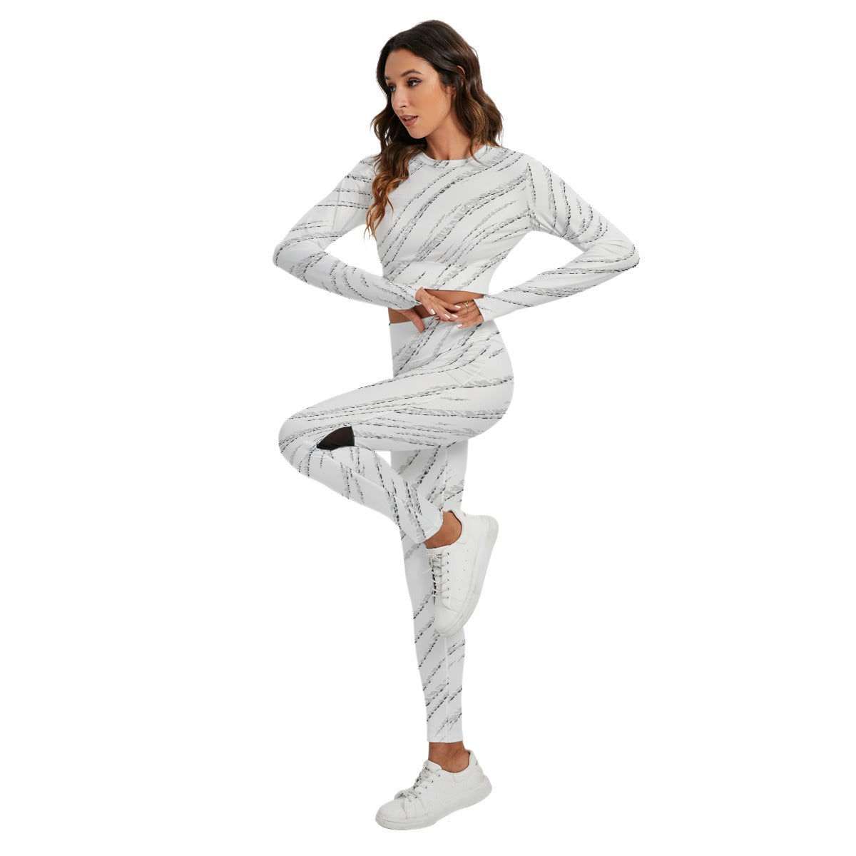 Women's Sport Set With Backless Top And Leggings