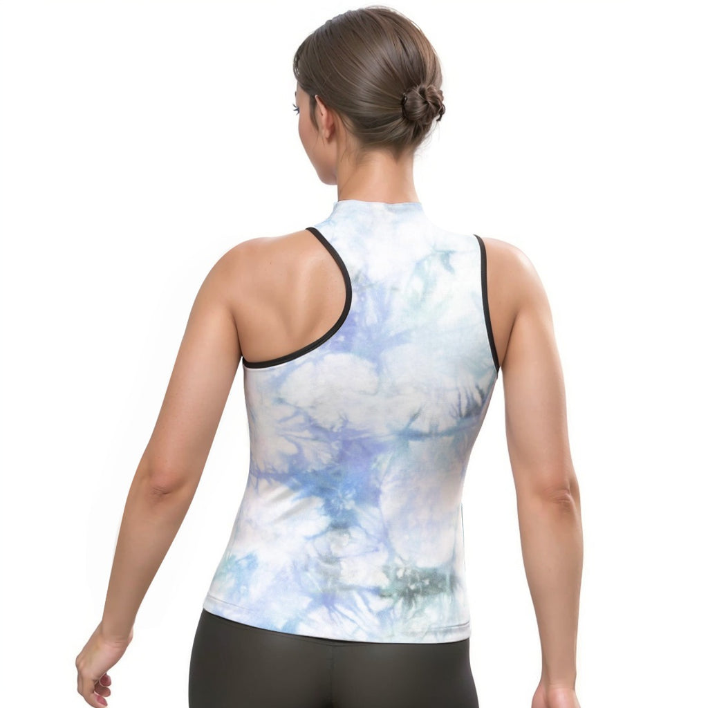 Women's Halter Sleeveless Asymmetrical Tank Top