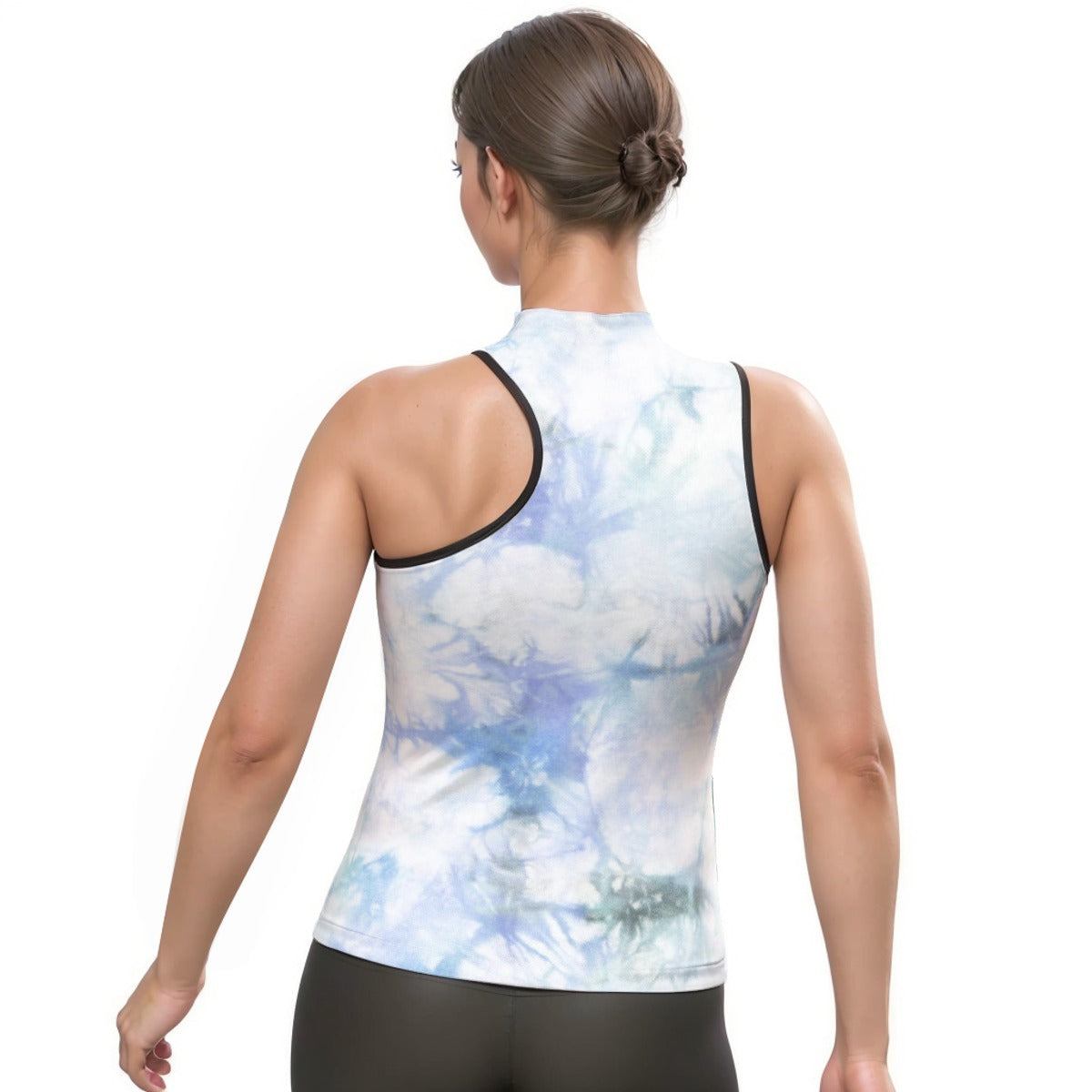 Women's Halter Sleeveless Asymmetrical Tank Top