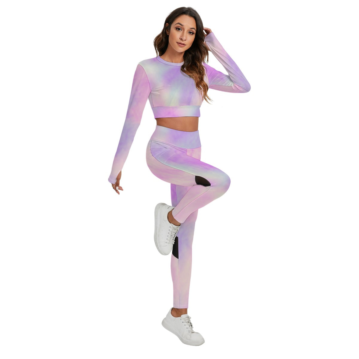 Women's Sport Set With Backless Top And Leggings