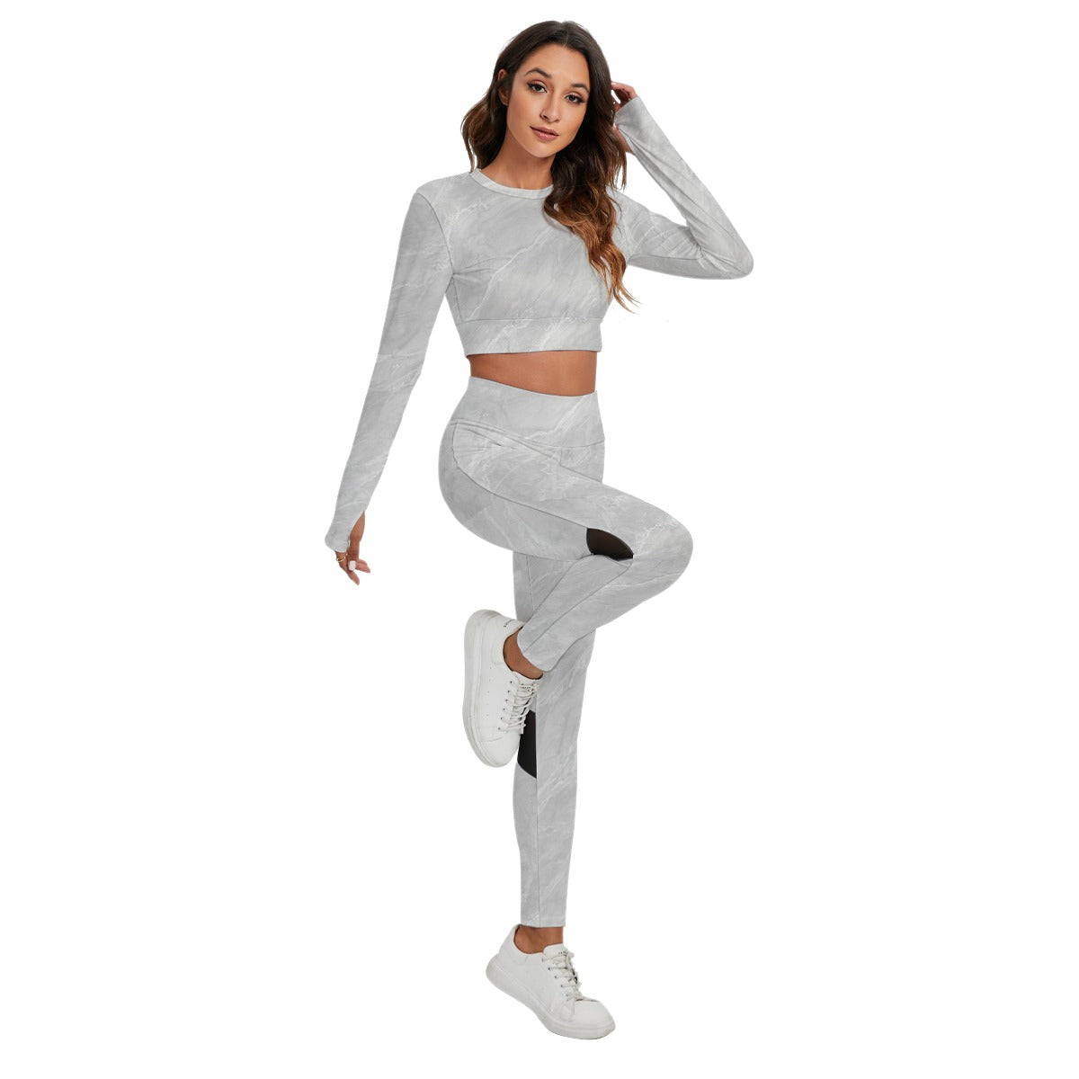Women's Sport Set With Backless Top And Leggings