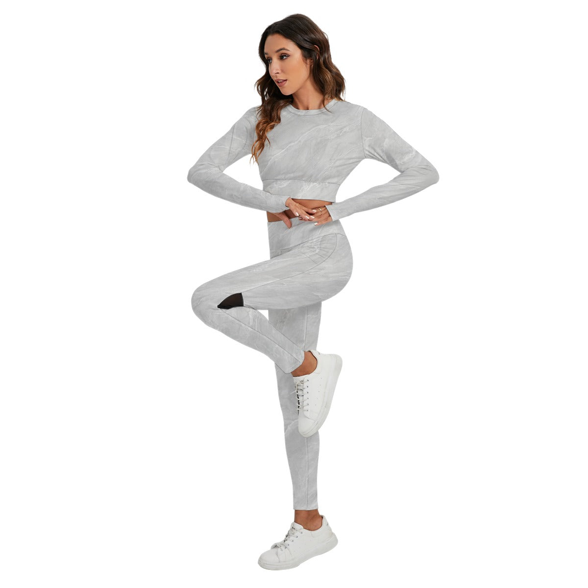 Women's Sport Set With Backless Top And Leggings